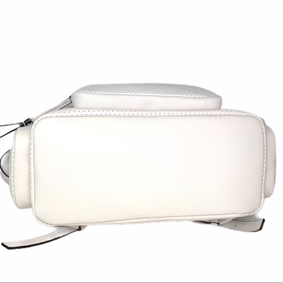 Michael Kors Abbey Vegan Faux Leather Optic White 35S0SAYB3J - Picture 5 of 14
